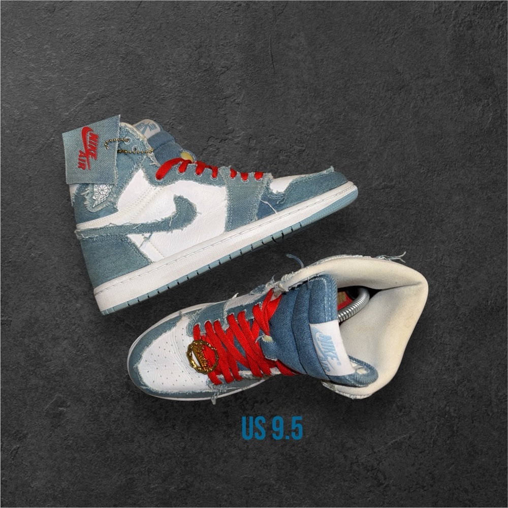 NIKE Air Jordan 1 Denim High Top Women's Sneakers